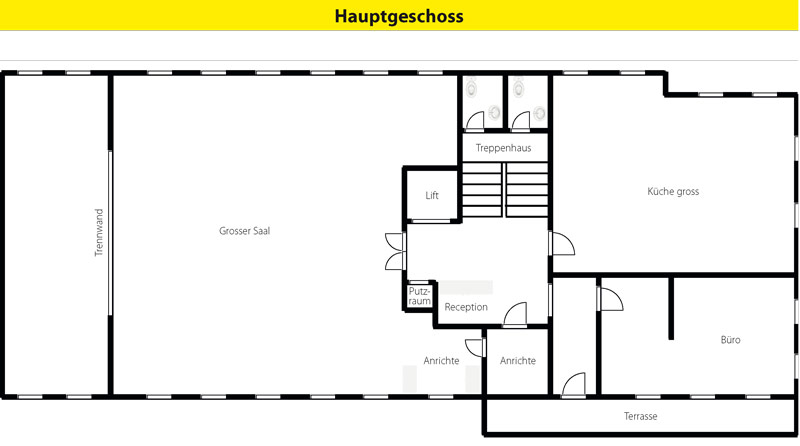 Grundriss 1. OG Schweizerhof